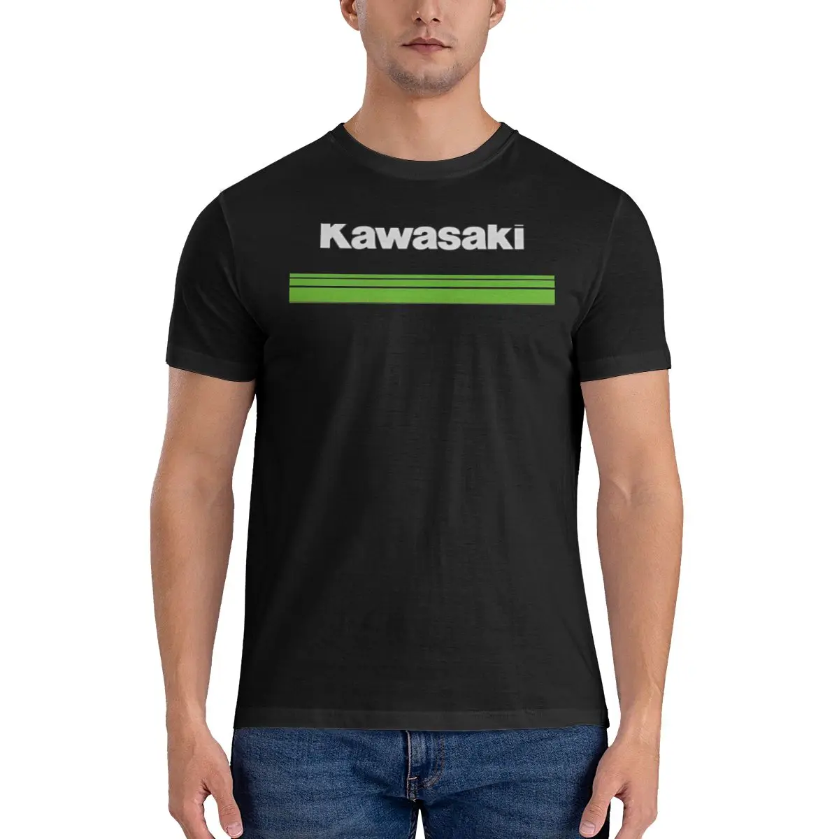 

Мужские футболки Dayang Sumbi, хлопковая одежда для команды Kawasaki Racing, Забавные футболки с коротким рукавом и круглым вырезом, футболки с графическим принтом