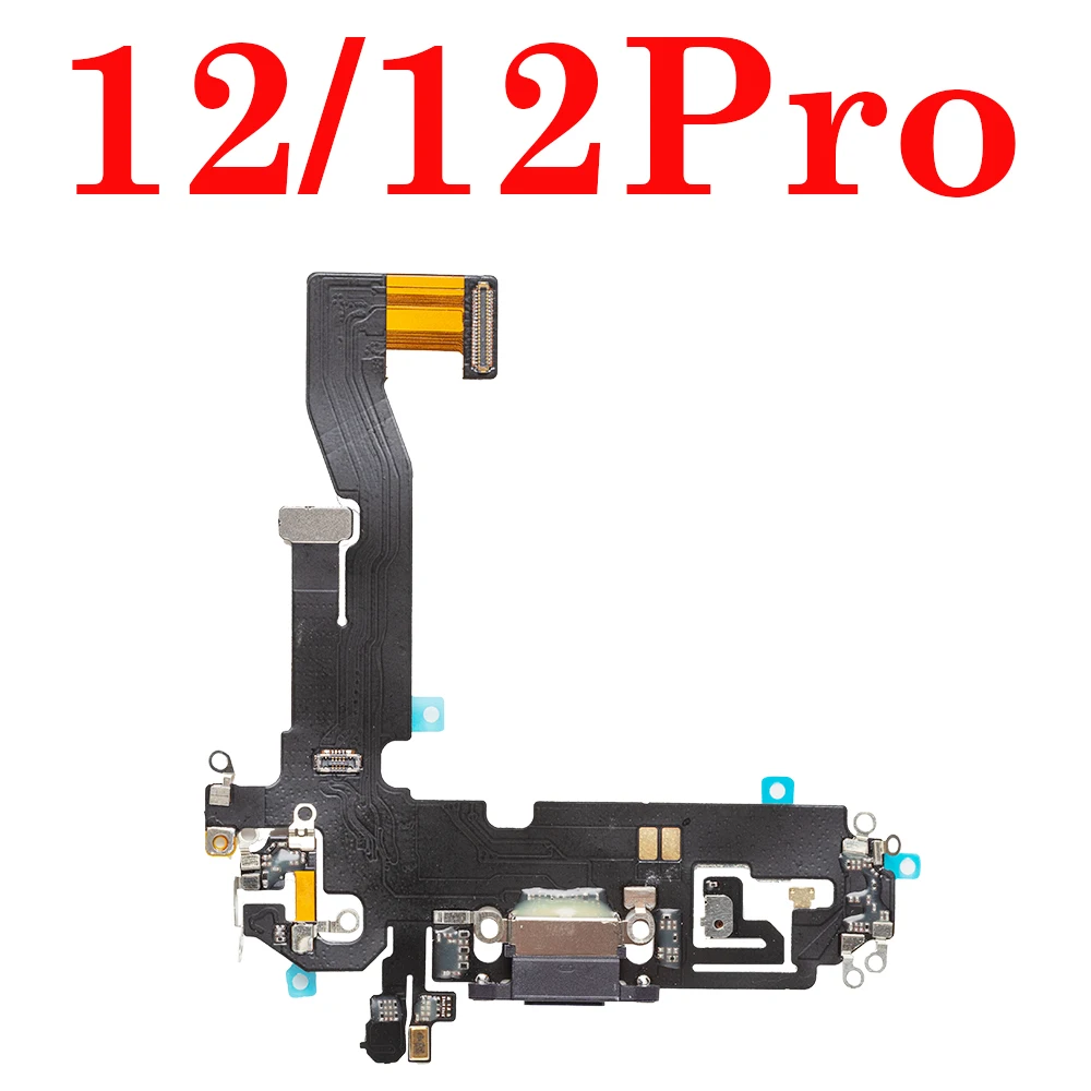 Deluxe Charging Port Flex Cable with USB Charger Dock Connector & Microphone Ribbon
