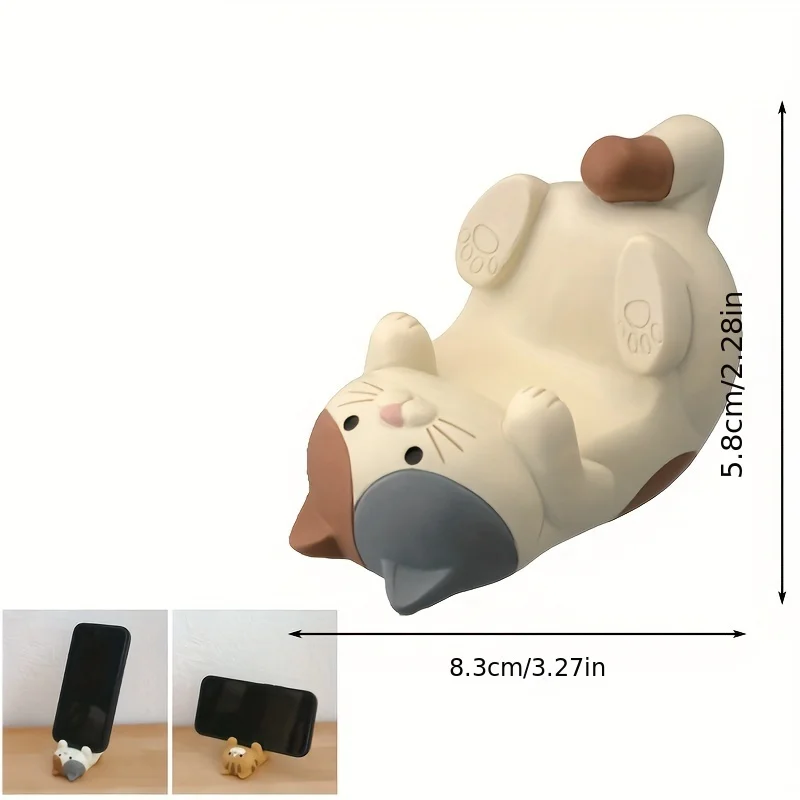 1pc Cute Cartoon Glasses Holder, Mobile Phone Holder, Pen Holder For Home Living Room Winter Christmas New Year Decor