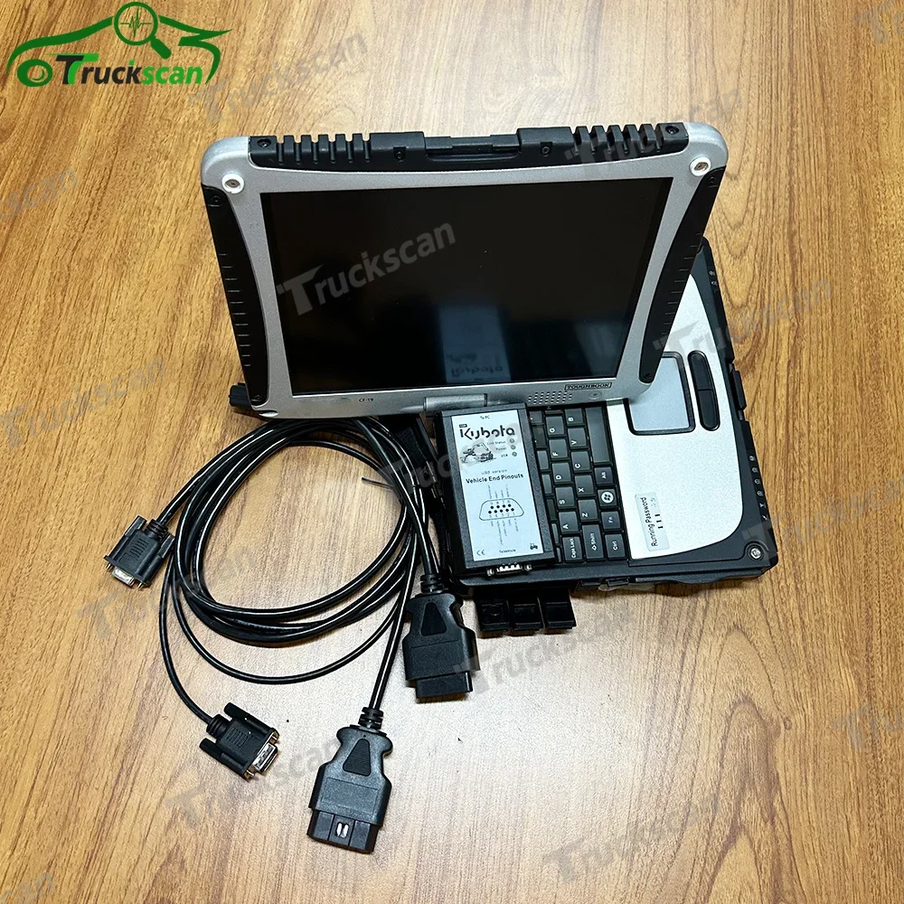 

For KUBOTA DIAGNOSTIC Kit PYTHON for kubota diagmaster Python interface KUBOTA Takeuchi Diagnostic Tool+CF19 laptop