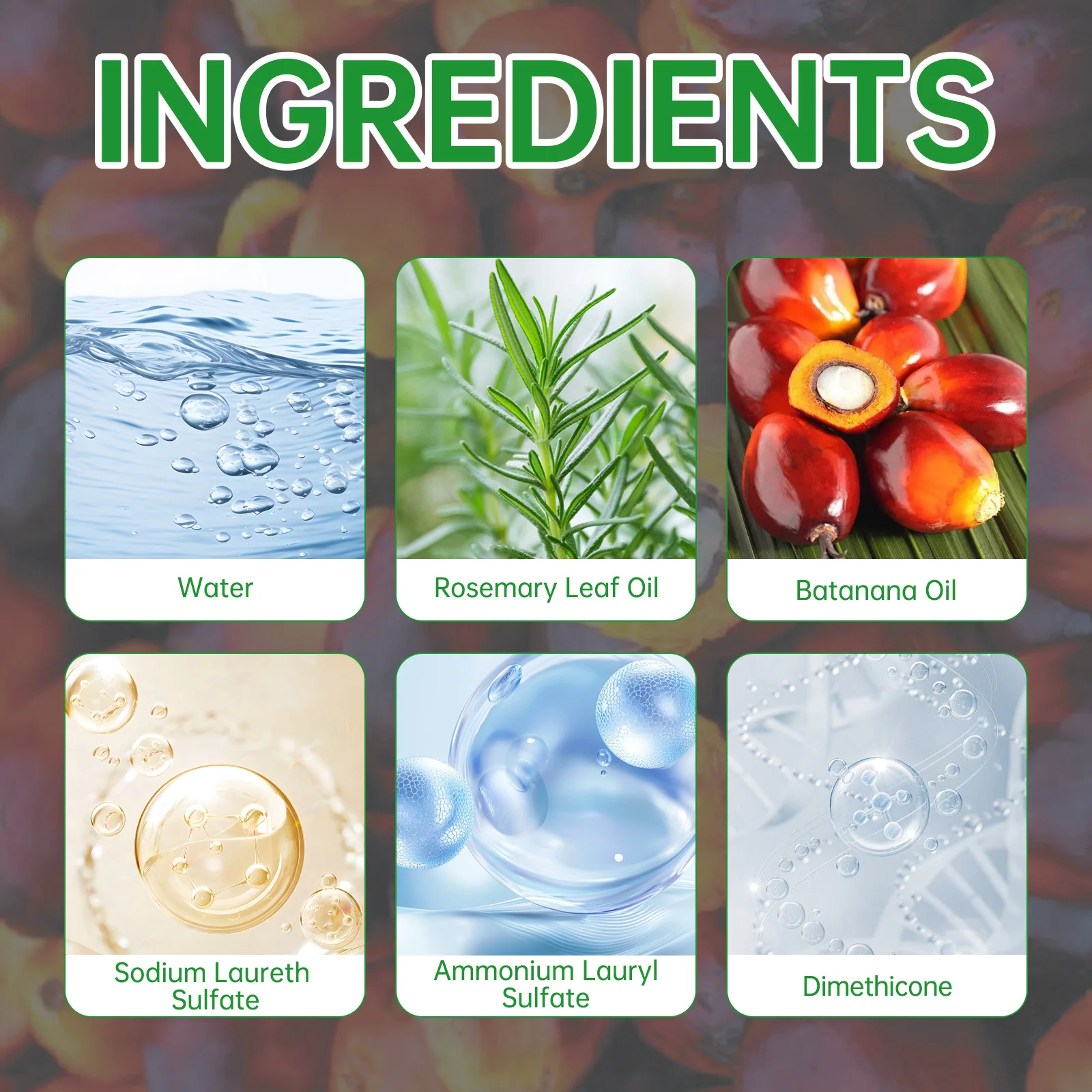 Shampoo nutriente all'olio di Batana da 300 ml Rafforza i capelli danneggiati Ripristina il cuoio capelluto diviso Shampoo per capelli per il controllo della forfora 5