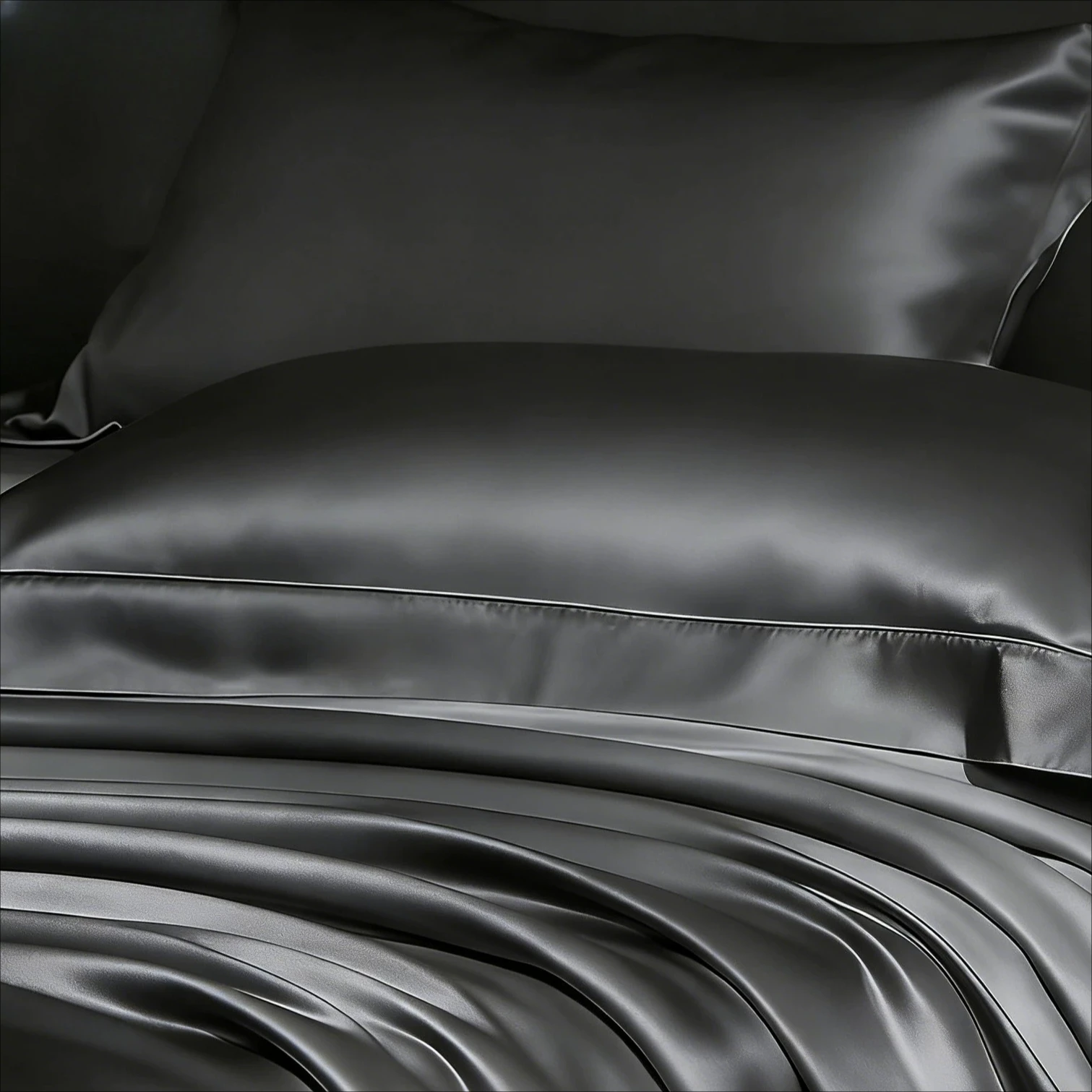 Set Completo di Lenzuola Matrimoniali in Raso Comfort Princess Bianche Estive per Camera da Letto - immagine 3