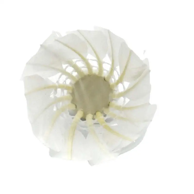 12Pcs Badminton Shuttlecocks White Duck Feather Badminton Balls Sports Training Balls Indoor Outdoor Game