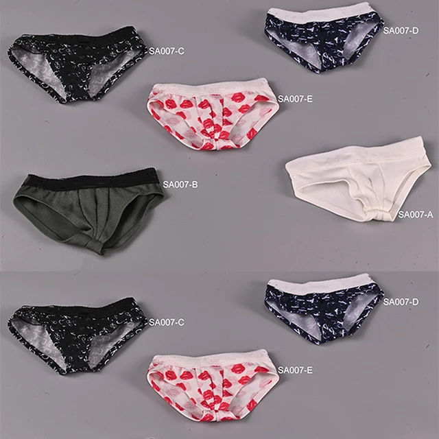 1:6 White Thongs Briefs Underwear Model For 12'' Female TBL PH