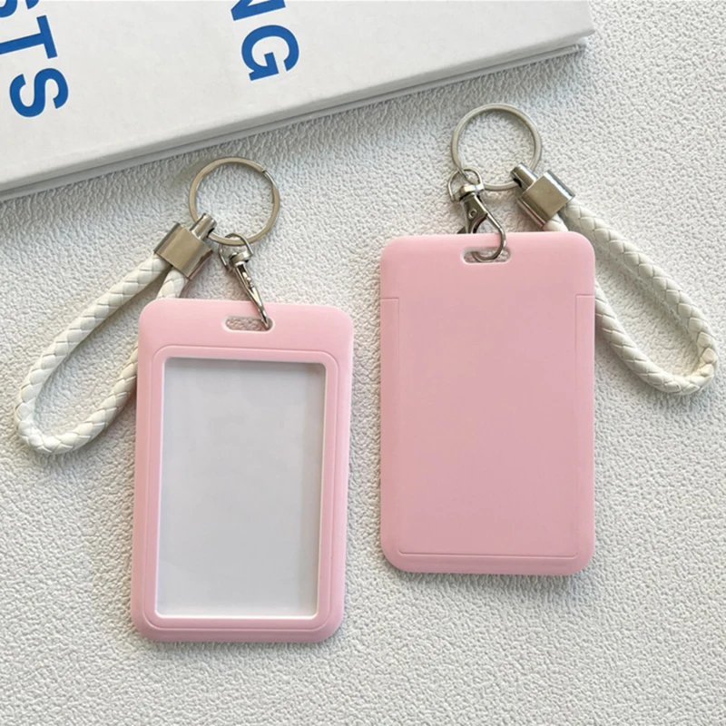 INS Bus Card Protective Cover Macaron Color Student Meal-card Campus Access Card ID Card Cardcase Portable Convenient Cover