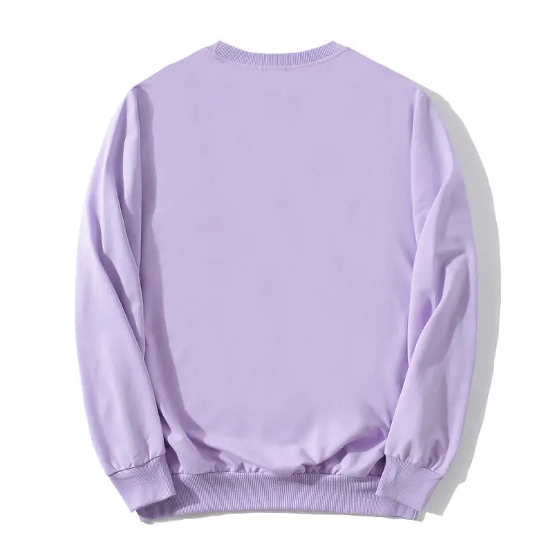 Round-shell Sweatshirt Custom Logo Sprint Autumn Long Sleeve Pullover Men Women Brand Solid Color Sport Hoodie Sweater