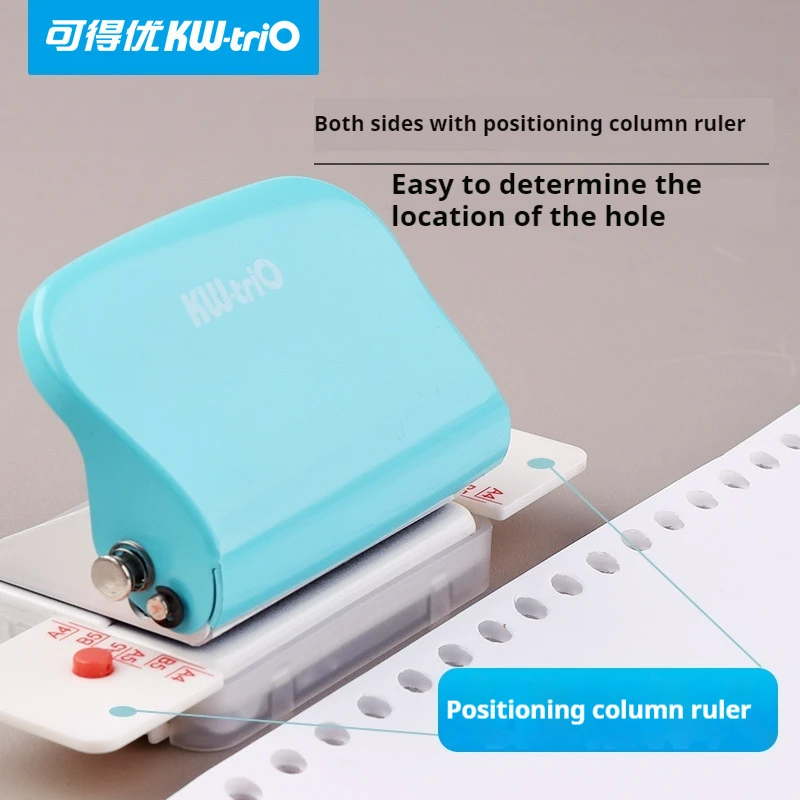 6-Hole Punching Machine KW-Trio 99h9 26 30 Hole Punching Machine A4 B5 Hole Machine Student Manual circle hole punch hole punching tools paper craft punch paper punch