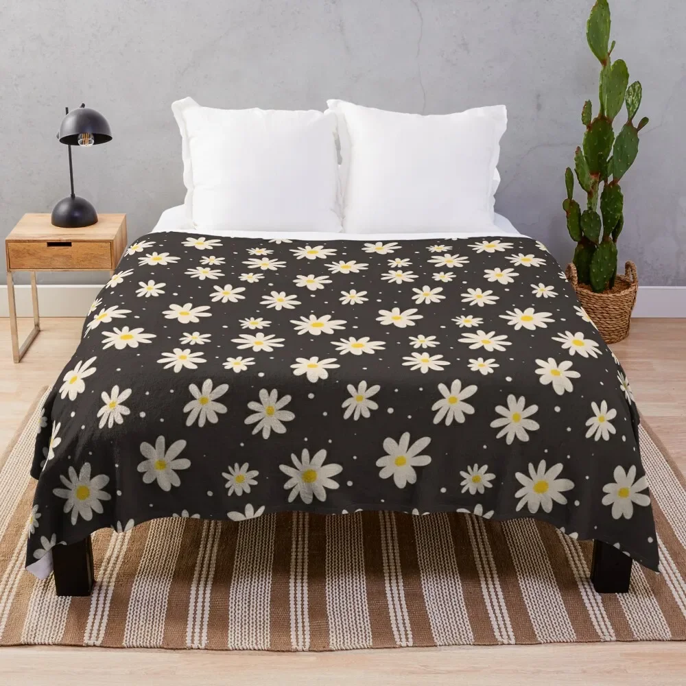 

Daisy Grunge Throw Blanket Vintage Polar Luxury Brand Fashion Sofas Blankets