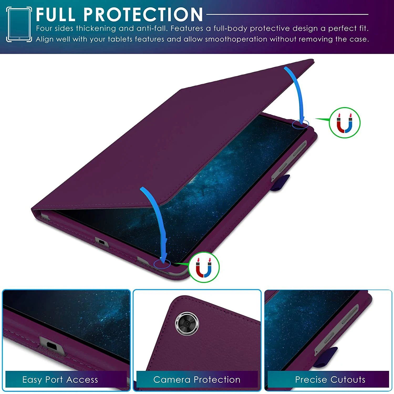 Capa hd para Lenovo Tab M10 Plus 2ª Geração 106 Tb125f 128f in 106 in 2ª Geração tb X306 X505 e X605 - Imagem 3