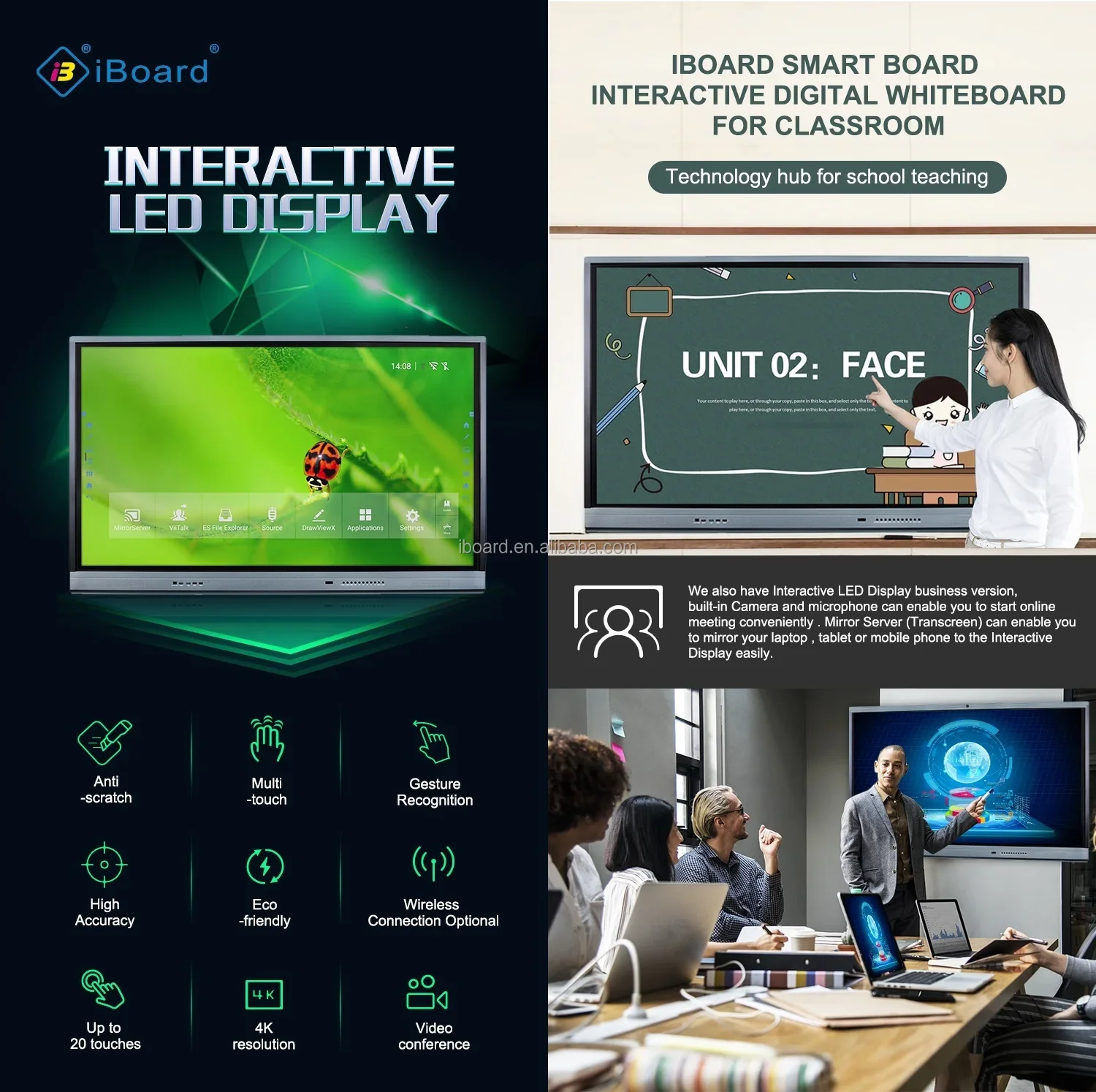iBOARD Science Education Equipment Teaching All-in-one Smart Whiteboard Electronic Teaching Board Children's Play Board