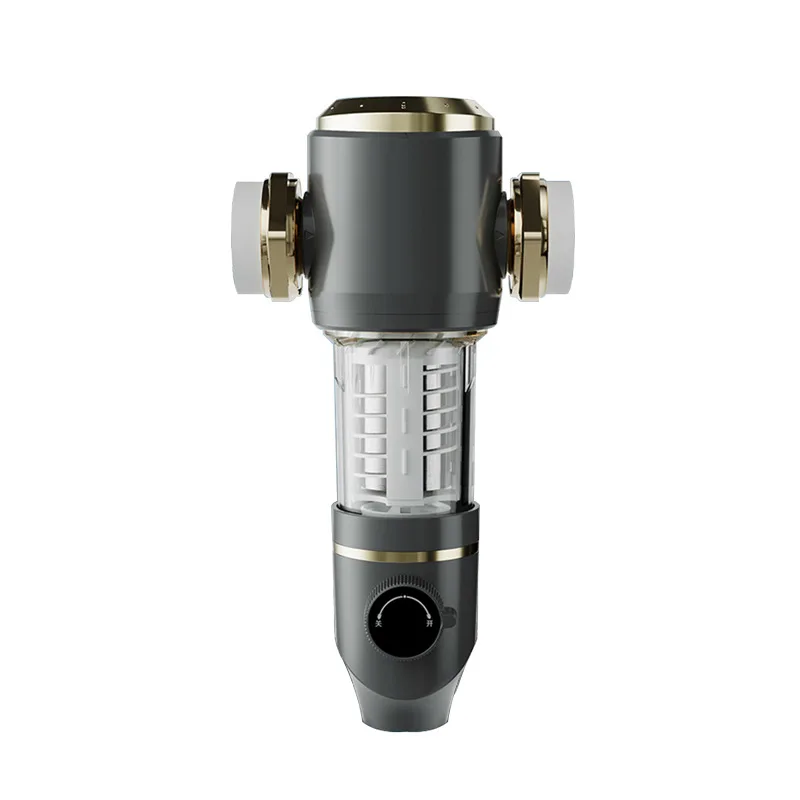 Grey Prefilter Home Water Purifier Whole House Centre Large Flow Tap Water Automatic Backwash Pure Copper Filter