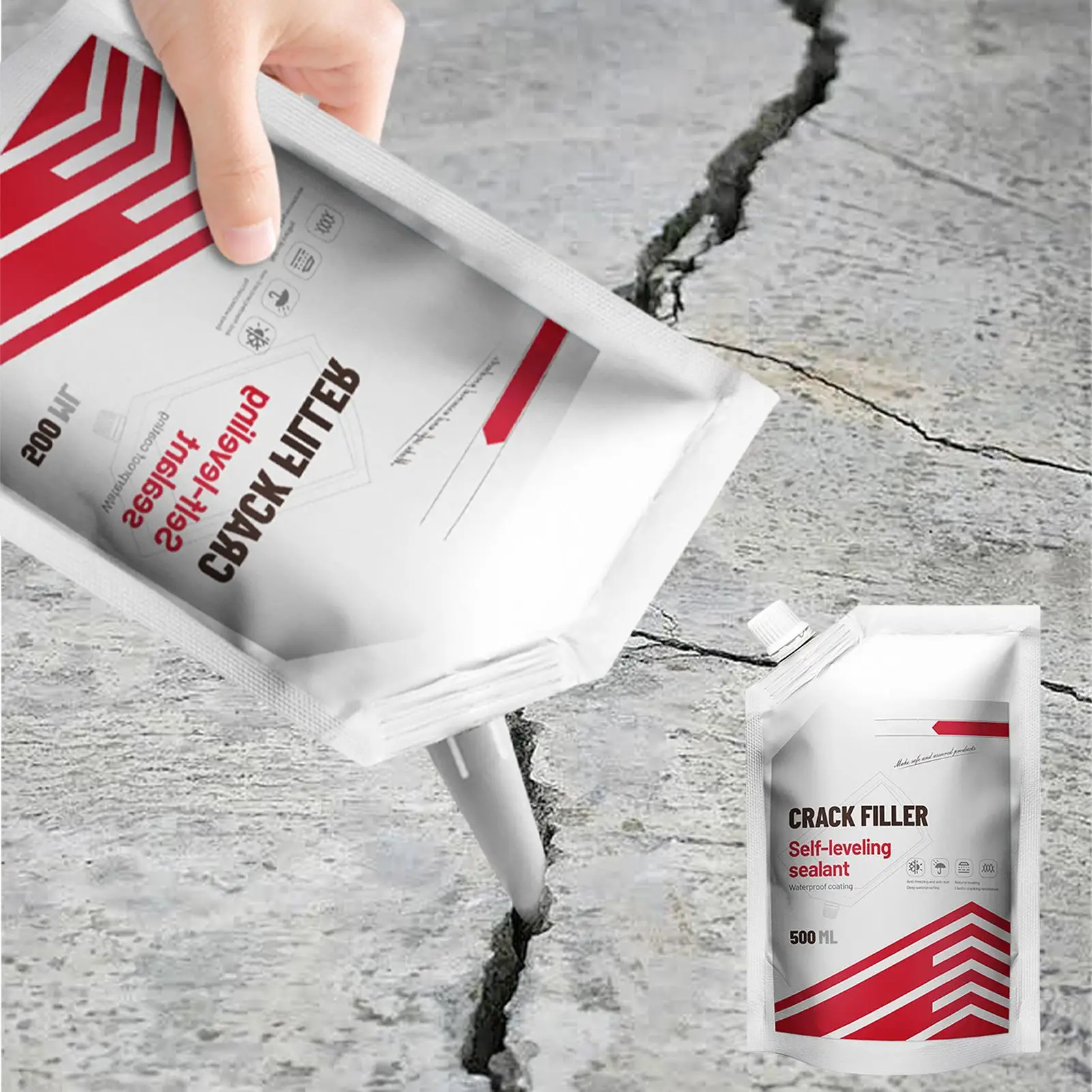 Grouting Adhesive Heavy-Duty Concrete Floor Crack Repair Adhesive Filling Liquid Grouting For Repairing Road Potholes waterproof sealant