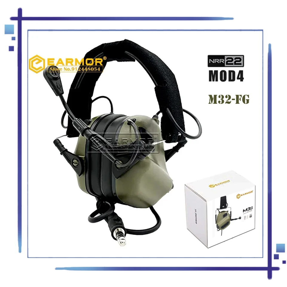 

EARMOR M32 Headset Tactical Headset: EARMOR 2022 Aviation Earphones for IPSC and Airsoft