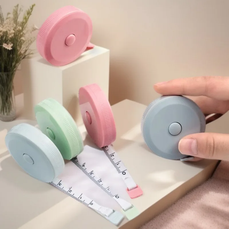 2M Tape Measure Retractable Body Measurement Tape Measuring Ruler Double Sided Metric Meter Ruler Measuring Tools