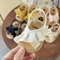 Baby Girl Sandals Summer Crib Shoes Bowknot Soft Sole Infant Girls Princess Dress Flats First Walker Shoes 3
