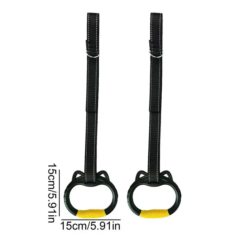 Fitness ABS Gymnastics Rings Non-Slip Fitness Home Gym Equipment Strength Training Gymnastics Equipment Full Body Workout