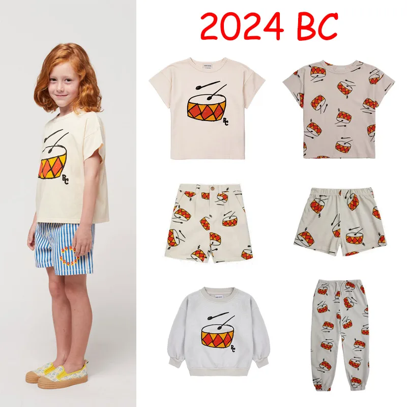 

Pre-sale Kids Summer New 2024 Spring BC Casual Boys Girls T-shirt Pants Short Sweatshirt Fashion Designer clothing Kids set