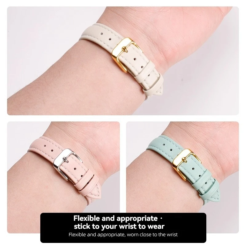 Elegant Quick Release Leather Watch Strap – Soft Cowhide Bracelet
