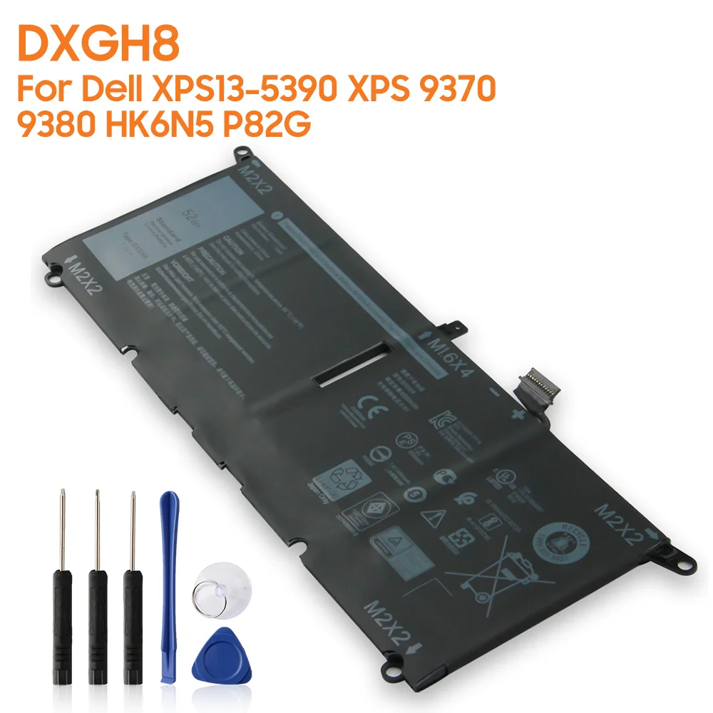 Batteria Di Ricambio Dxgh8 Per Dell Xps13-5390 Xps 9370 9380 Hk6N5 P82G Batteria Ricaricabile Per Laptop 50Wh