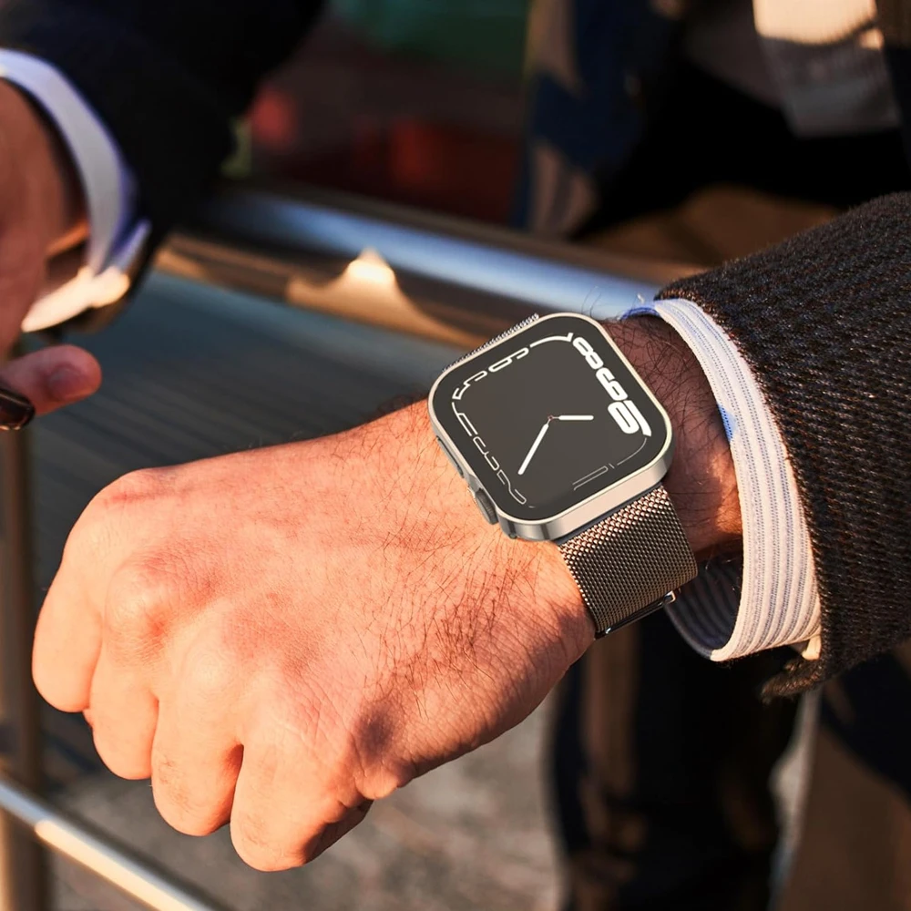 زجاج + غطاء مقاوم للماء لساعة أبل 10 42 مللي متر 4...