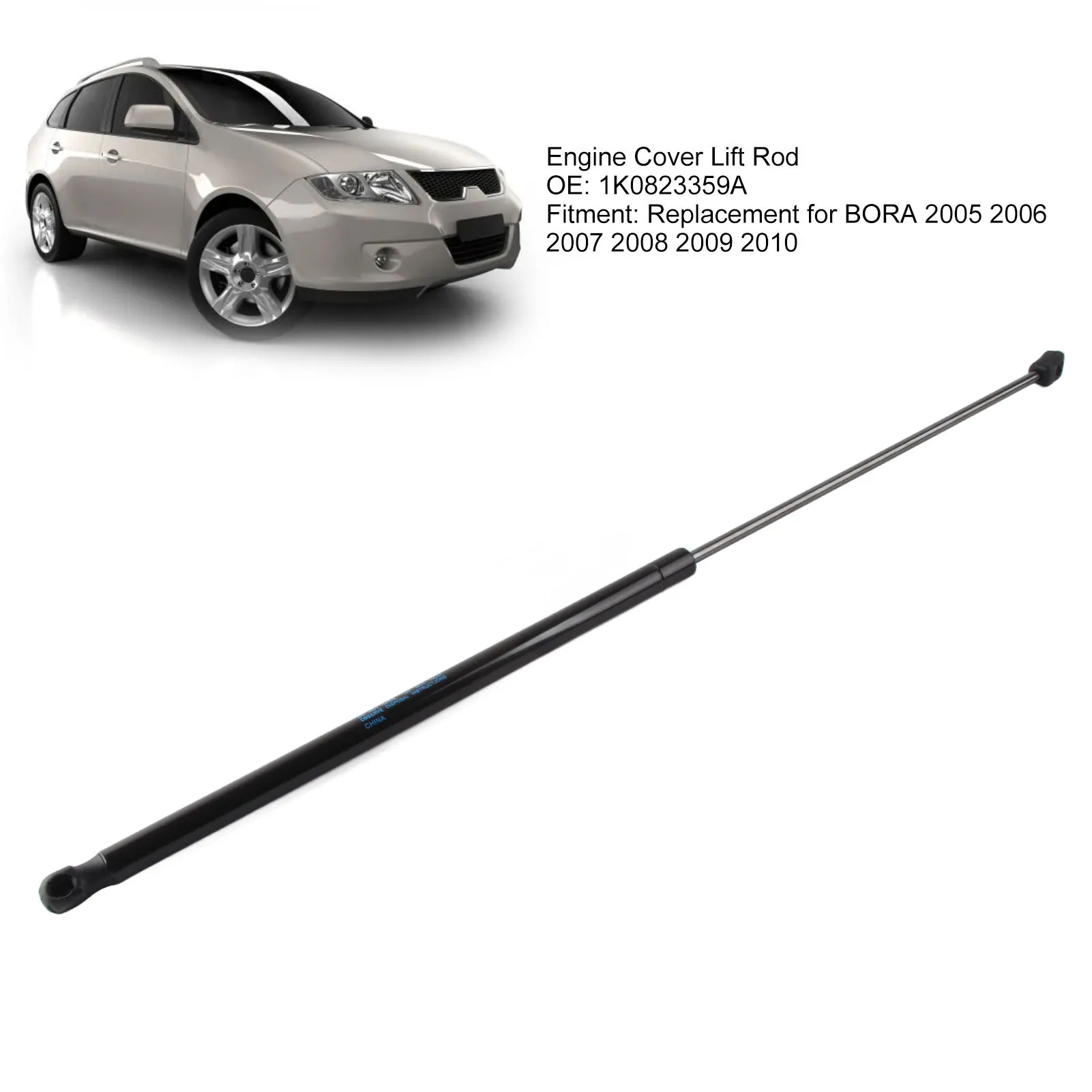 Engine Cover Rod 1K0823359A Hydraulic Hood Support Replacement for 2005 to 2010 Front Hood Support Spring hood spring