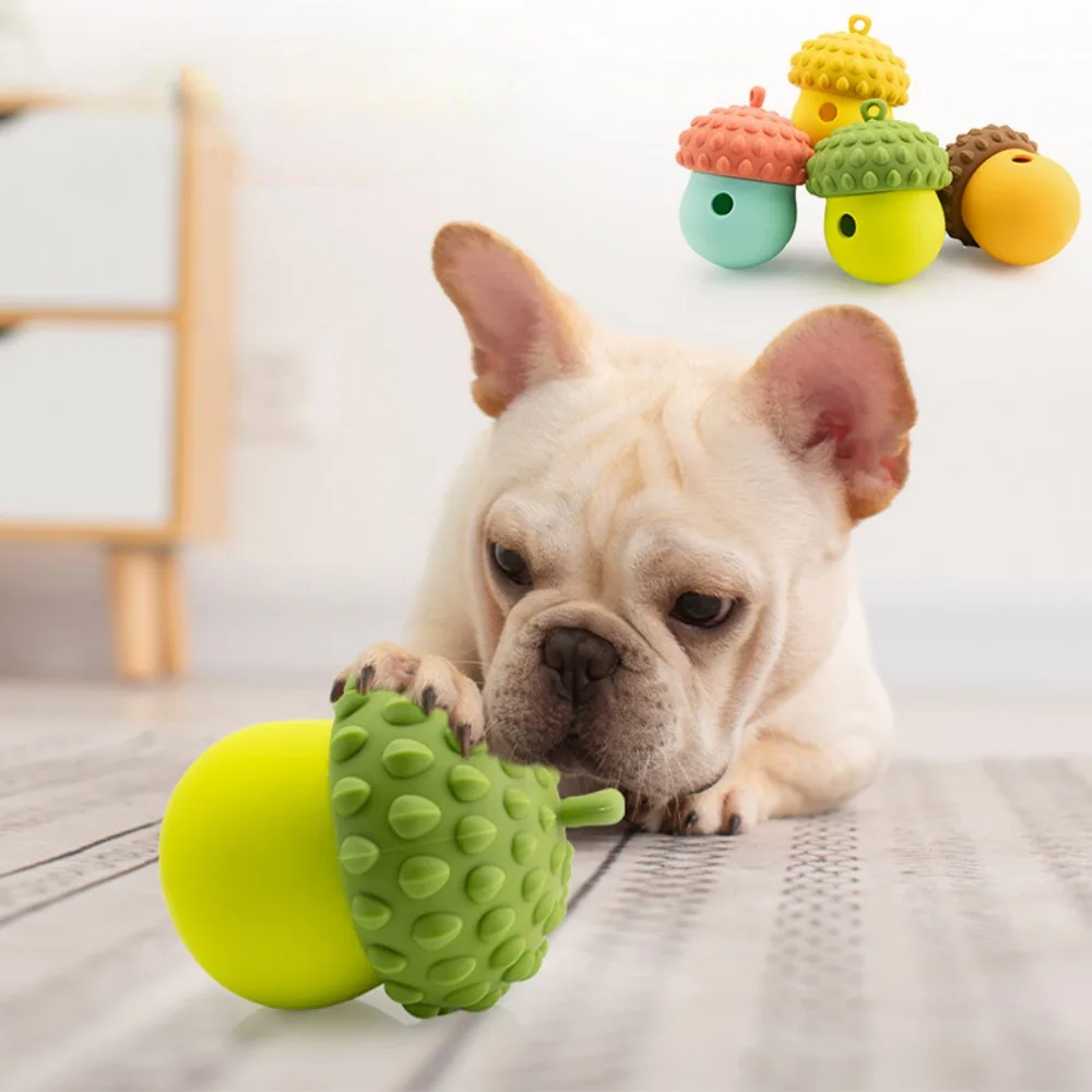 Interactive Dog Puppy Toys Chew Balls Puzzle Teething Toys for Small Dogs Treat Enrichment Dispensing Puppy Toys