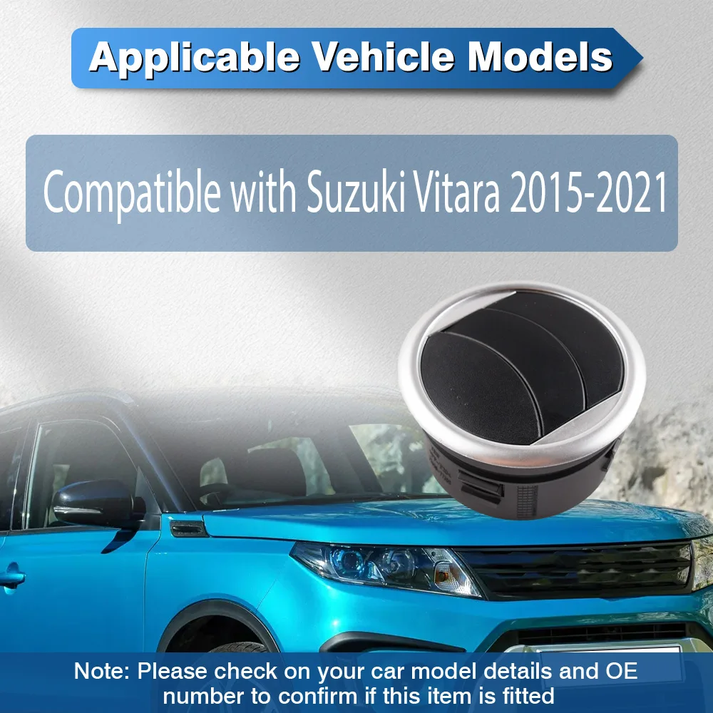 스즈키 비타라 2015-2021 차량 대시보드 에어벤트 에어컨 사이드 아울렛 벤트 그릴 73630-56P00