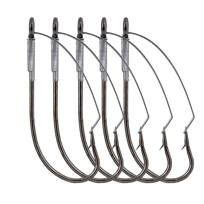 5pcsWeedlessBarbedFishingHookWackyRigHookHighCarbonSteelBassSinglehook.jpg