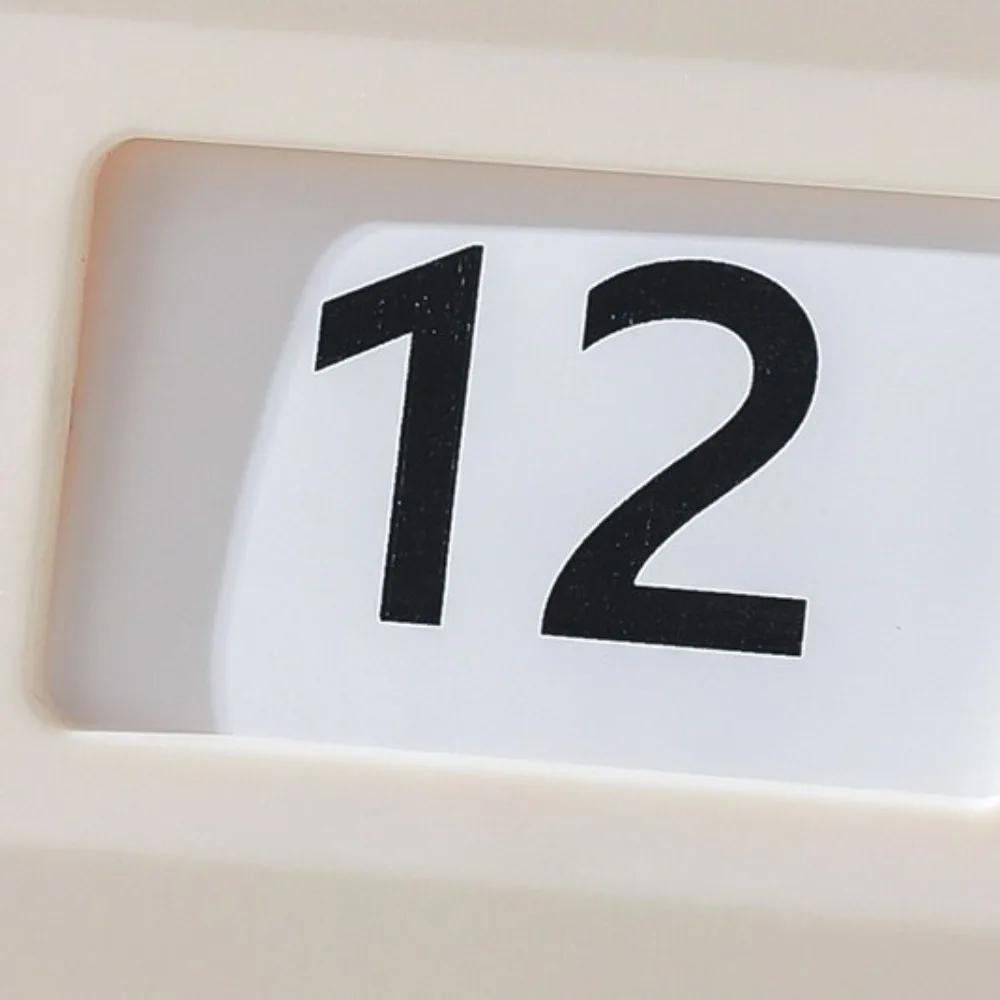 내구성이 뛰어난 빈티지 영구 책상 달력 회전식 책상 날짜 표시 블록 달력 플라스틱 라이트 럭셔리 데스크탑 달력 사무실용