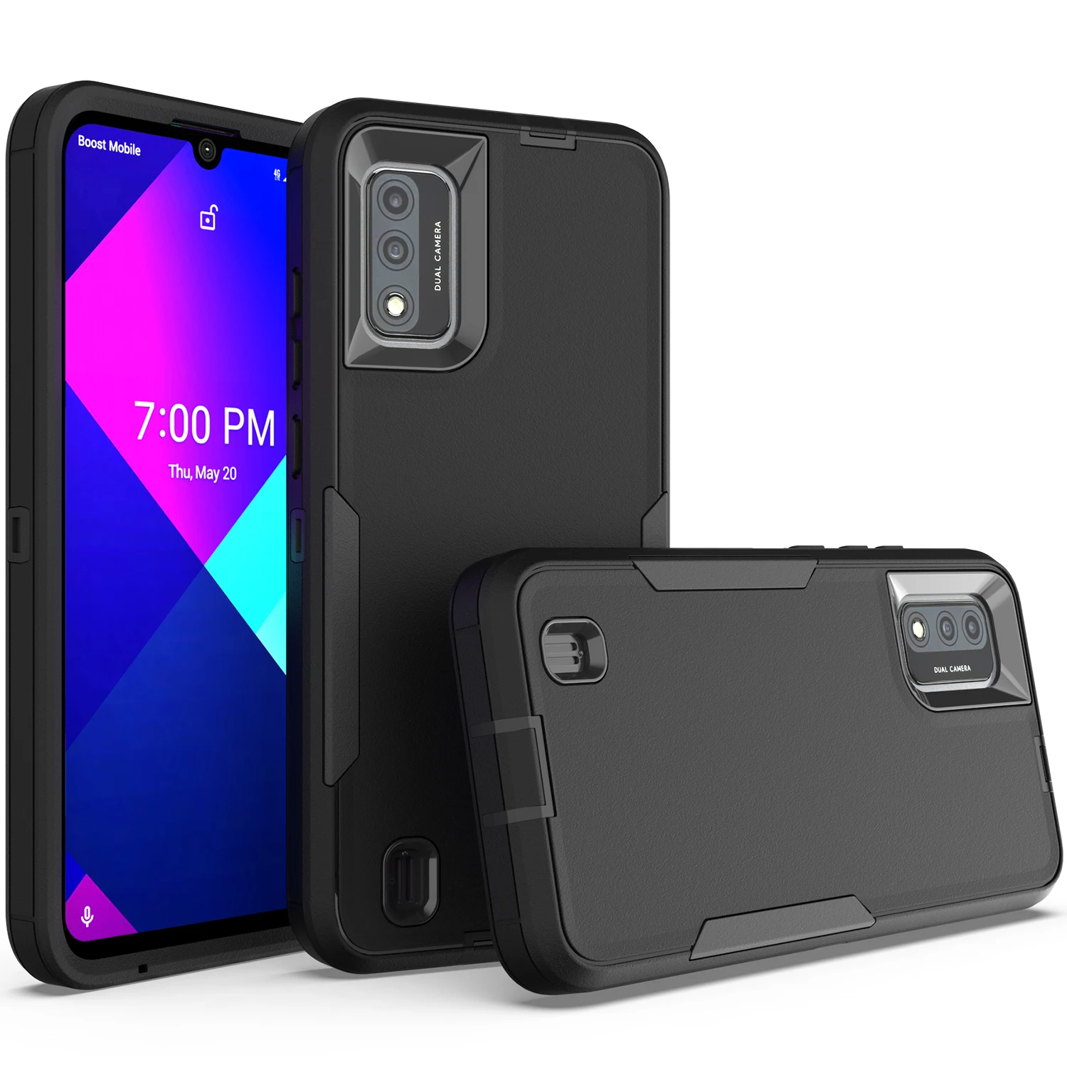 Custodia Per Telefono Antiurto 2 In 1 Heavy Duty Armor Per Wiko Ride 3 6.09 Pollici Cornice In Plastica Rigida Tpu Cover Posteriore Protettiva Fundas