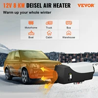 VEVOR Diesel Heater 12V Diesel Air Heater 8KW Diesel Parking Heater Remote Control w/LCD Switch for Car Trucks Motor-home Boat 2
