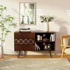 Georgina 45 Inch Solid Wood TV Stand, Under 10 Minutes Assembly Entertainment Center with Storage 5
