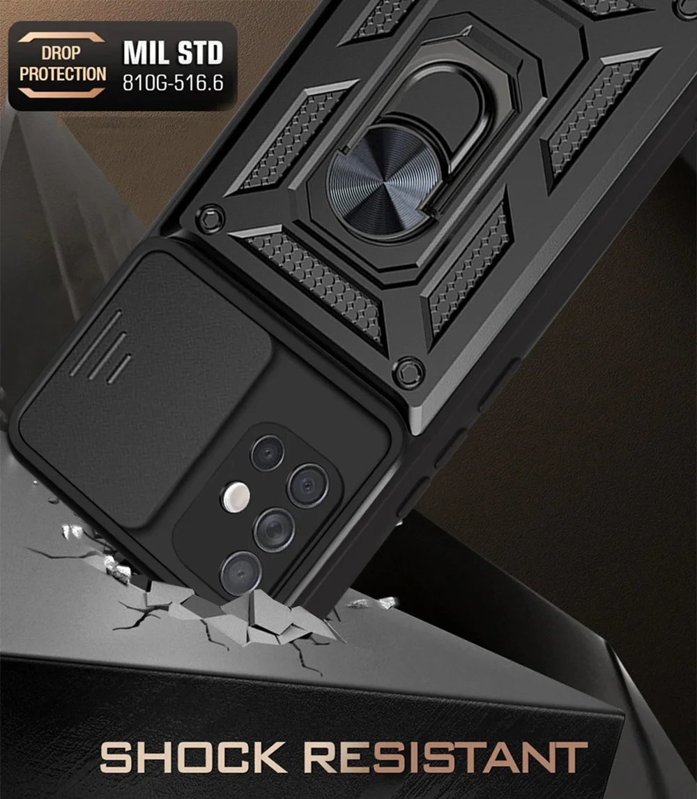 Durable Armor Phone Case with Holder Attachment