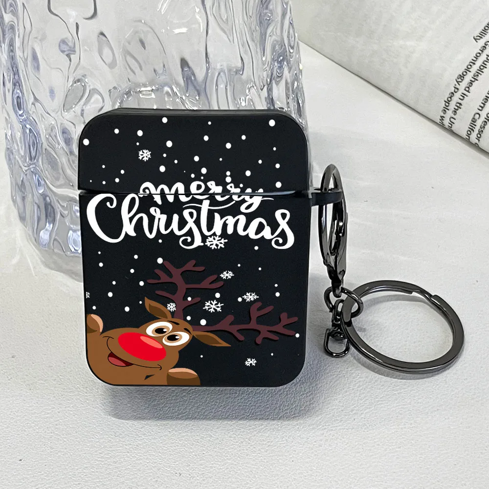 Red Reindeer Shockproof Headphone Case for AirPods