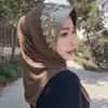 Hijab Muslim Women Shawl Headscarf Freeshipping Luxury Tassels Chiffon Scarf Malaysia Kufi Islam Summer Thin 05385