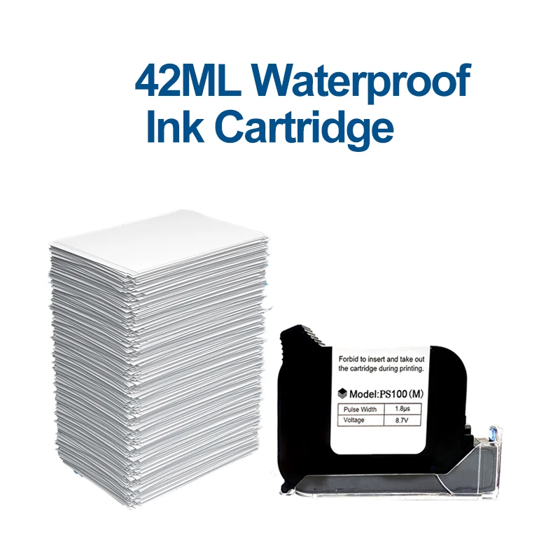 12.7mm Red/Blue/White/Yellow/Green/Black Color Ink Cartridge Handheld Inkjet Pri