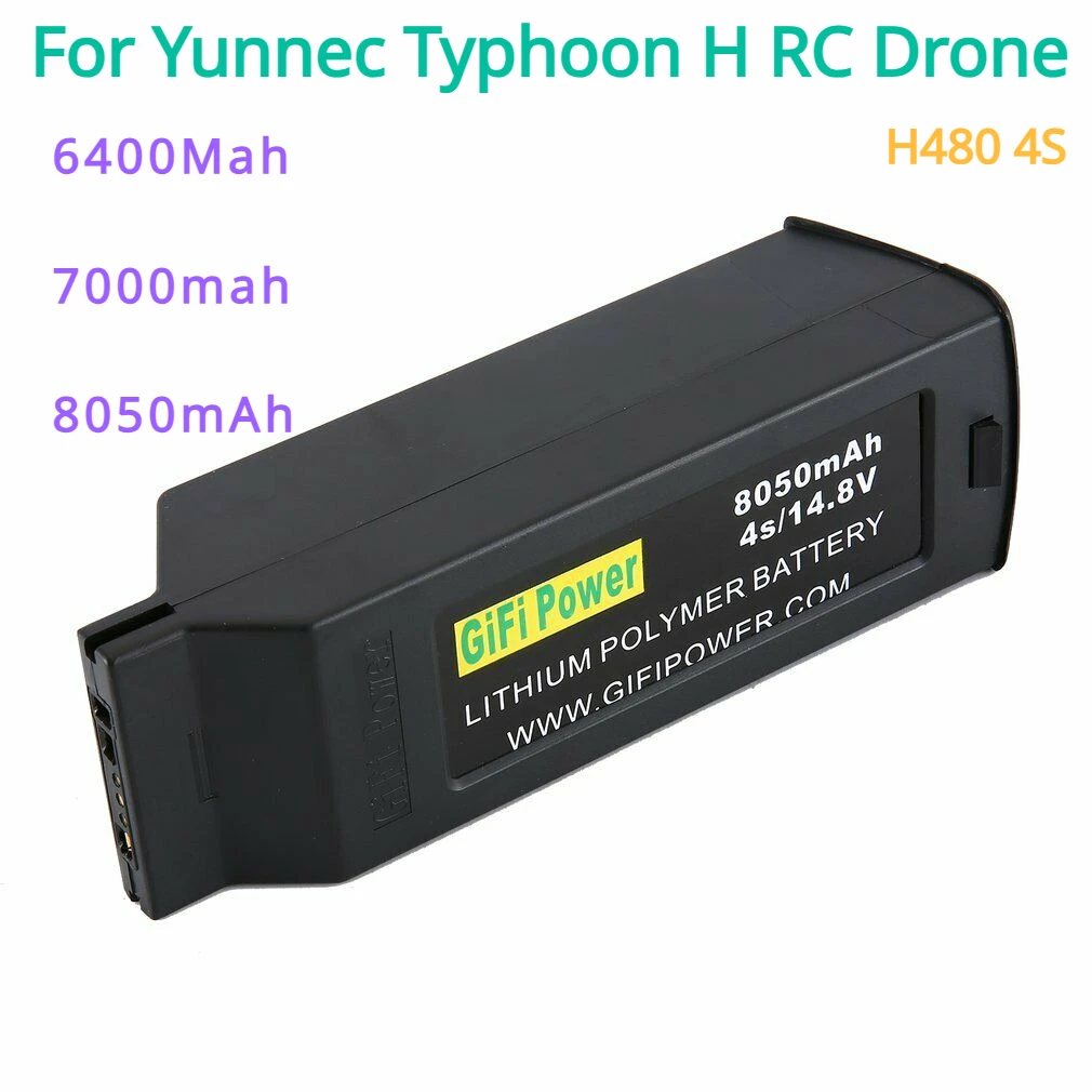 Для Yunnec Typhoon H RC Drone H480 4S 6400Mah / 7000mah/8050mAh батарея