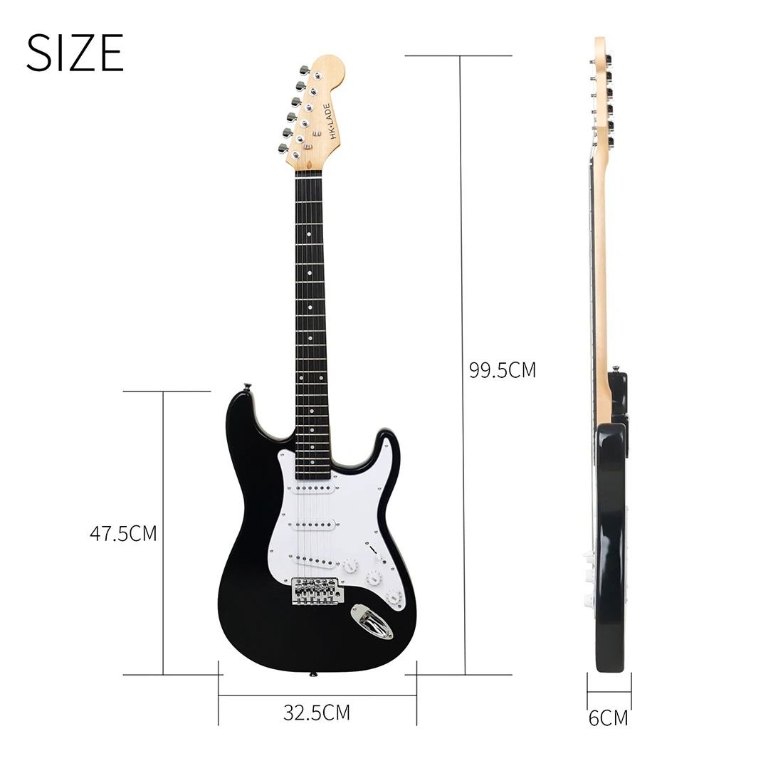Acoustic Electric Guitar 39 Inch 6 Strings 22 Frets Maple Body With Bag Amp Strap Picks Guitar Parts & Accessories
