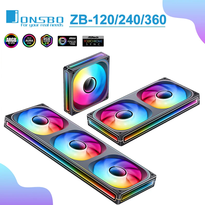 Jonsbo ZB-120/240/360 Combined Case Fan 360 Four Sided Jonsbo ZB-120/240/360 Combined Case Fan 360 Four Sided