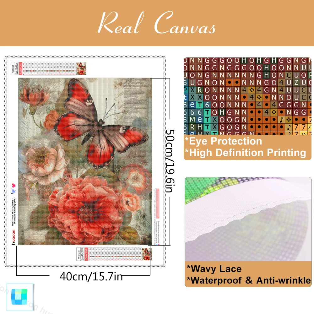 Diamond Painting Cross Stitch Kits Retro Animal Butterfly 5D DIY Mosaic Flower Home Decorative diamond painting diamond art painting kit diamond painting set