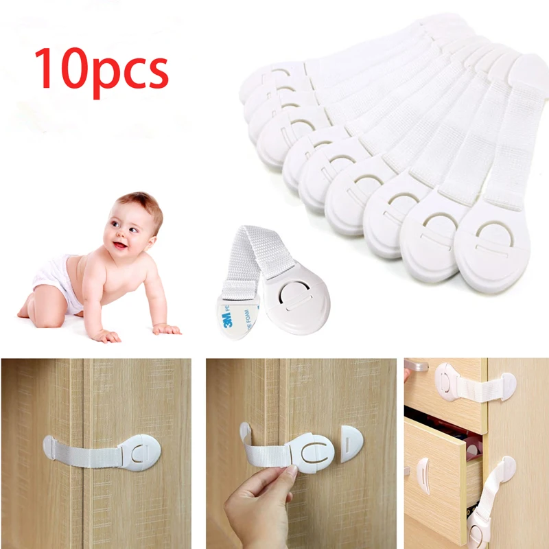 Cabinet lock 10pcs Child Safety Cabinet Lock for Drawer and Door