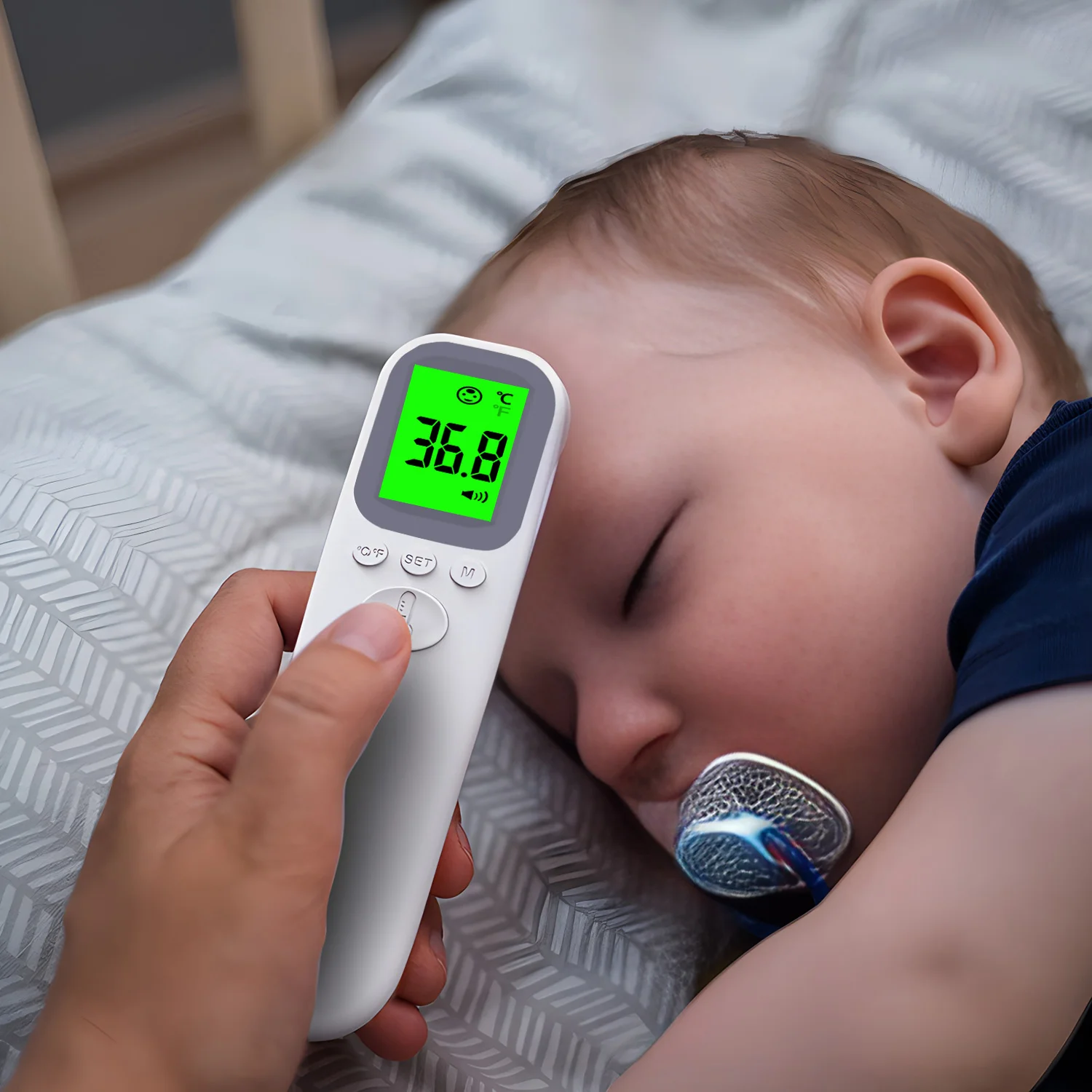 Thermomètre infrarouge de température médicale, numérique sans contact, affichage LED, outil de mesure de la fièvre pour bébé et adulte