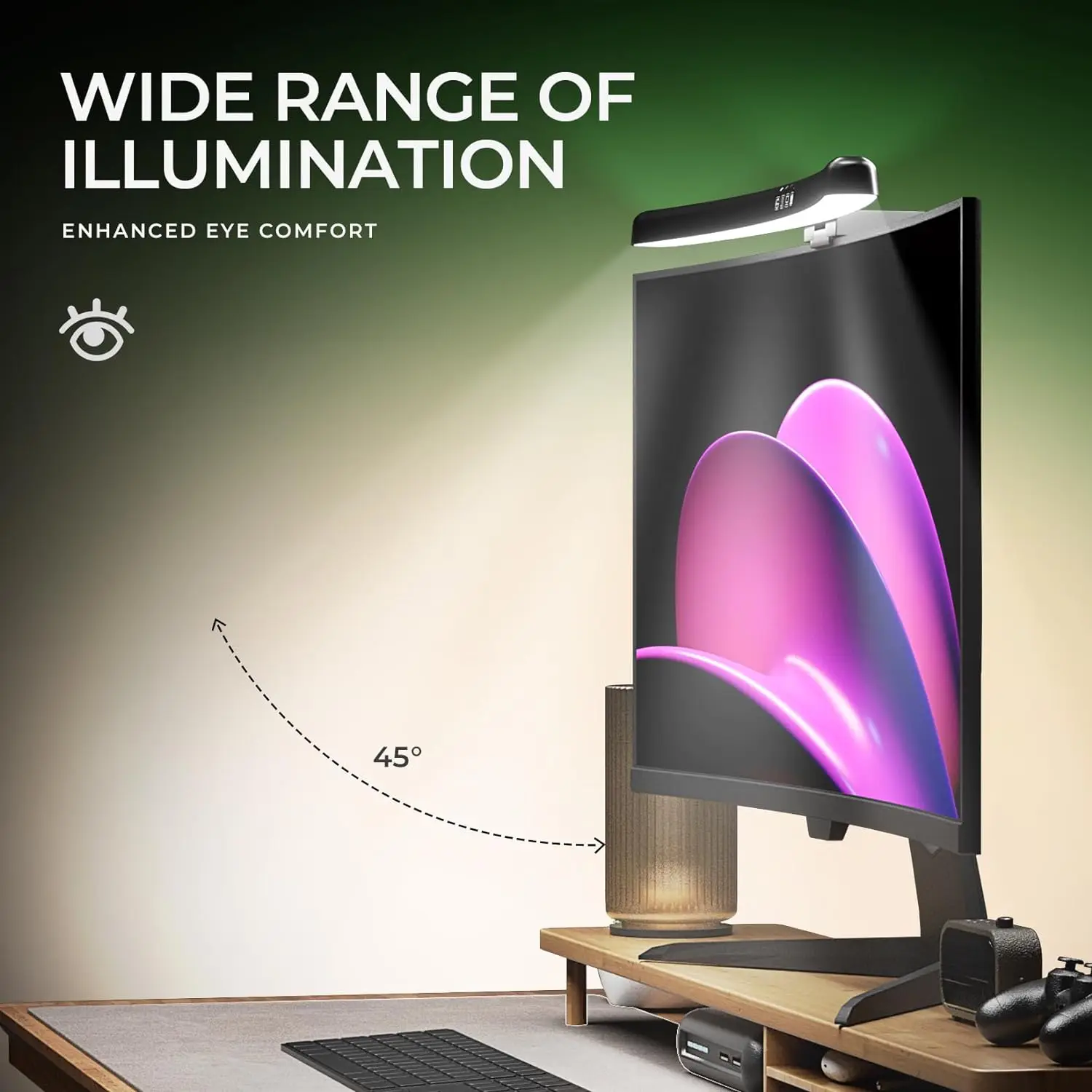 รูปสินค้า โคมไฟ RGB สำหรับหน้าจอคอมพิวเตอร์ สร้างบรรยากาศเกมมิ่ง