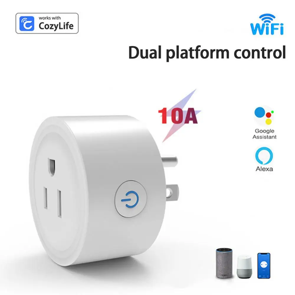 무선 타이머 플러그, Cozylife 앱 제어 소켓, 스마트 전원 소켓, Wifi Us 플러그, 원격 소켓, 스마트 홈