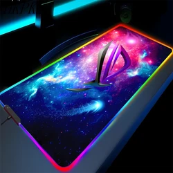 Black RGB Gaming Mouse Pad - Anime Design XXL - Large Backlit Mouse Mat - RGB 350x250x3mm (TK - 0000663)