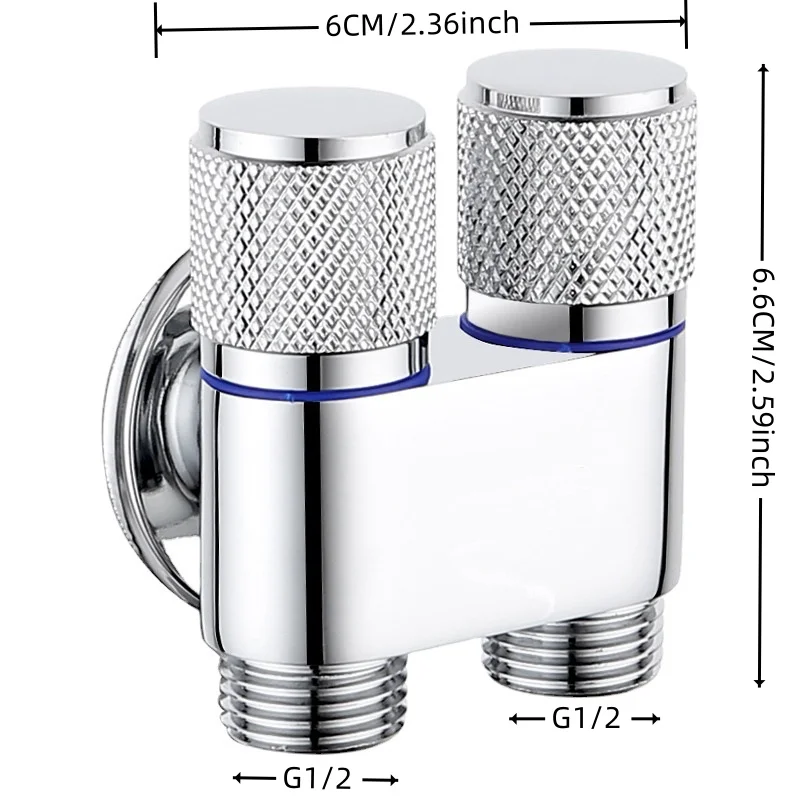 Inlet Valve Inlet and Outlet Stainless Steel Inlet Valve Fittings Valve Toilet Parts for Bathroom Balcony Kitchen Use Bathroom Accessories inlet valve