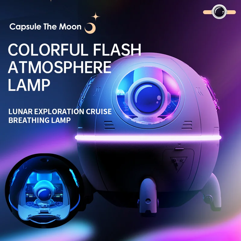 Humidificador de aire con diseño de cápsula espacial