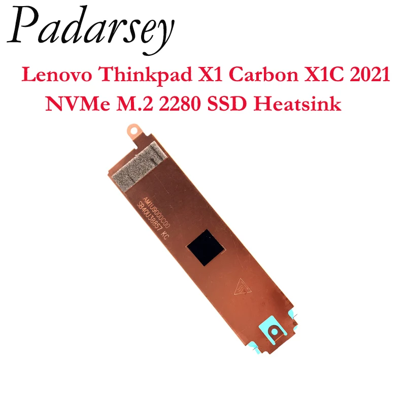 

Брендовая новинка от Padarsey, радиатор NVMe M.2 2280 SSD, крышка, термозащитная пластина для Lenovo Thinkpad X1 Carbon X1C 2021