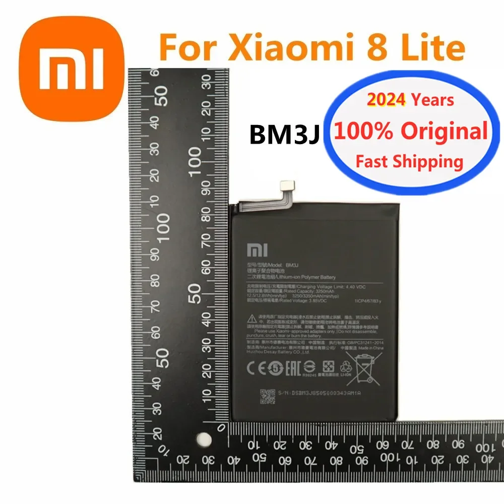 

2024 Years New Original Phone Battery BM3J 3350mAh For Xiaomi 8 Mi 8 Lite Mi8 Lite 8Lite Phone Battery Bateria Batteries