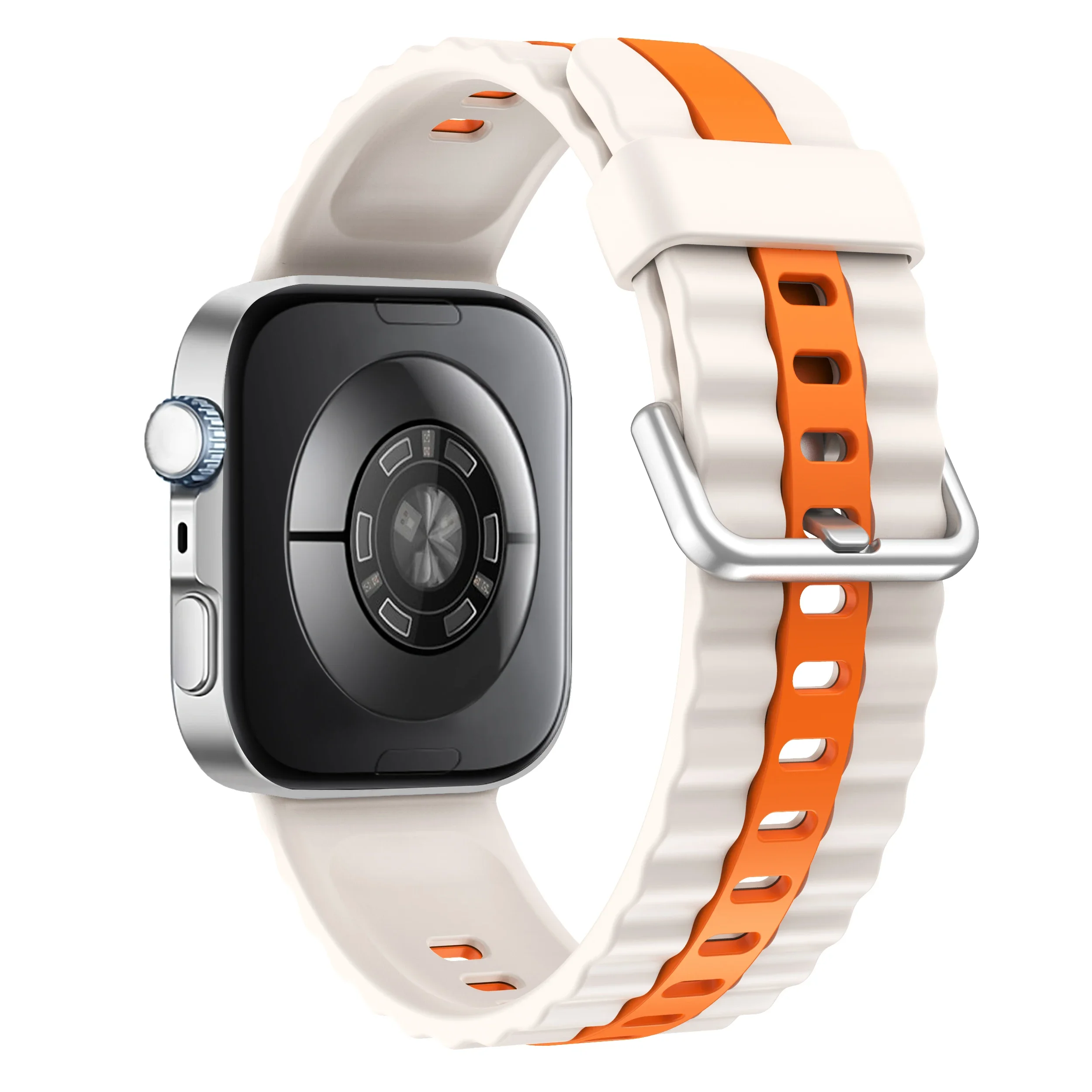 Dual-Color Breathable Silicone Sports Strap - Soft Wristband Accessory
